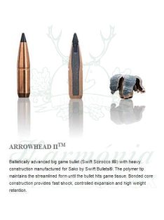 Sako .308W 11,7g 408A Arrowhead II Golyós Lőszer