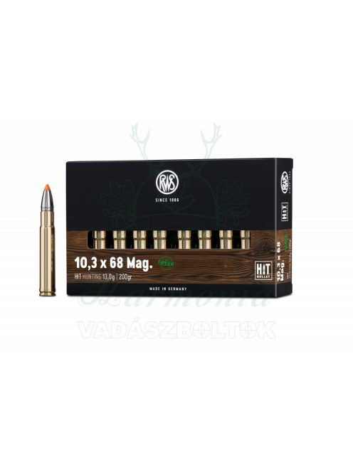 RWS 10,3x68 Mag. HIT 13,0g 2404255 Golyós Lőszer